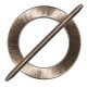 Broche pour rideaux ronde recouverte de fil