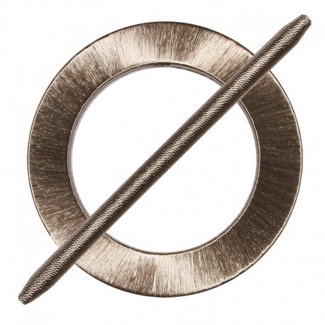 Broche pour rideaux ronde recouverte de fil