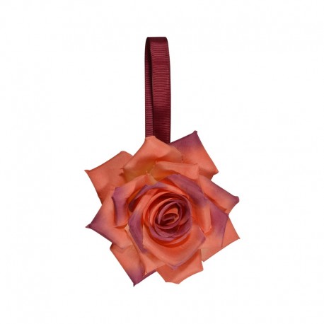 Magnet rose en tissus