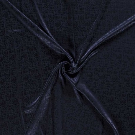 Tissu Satiné Marine 