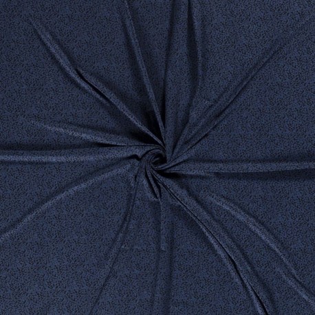 Tissu Jersey Viscose Imprimé Indigo