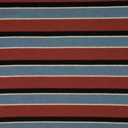 Tissu Sparkling Rayure Brique bleu 