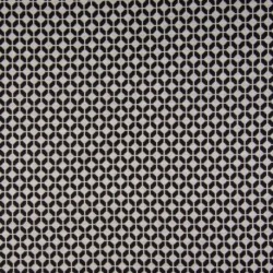 Tissu Jersey Jacquard Caroline Noir blanc 