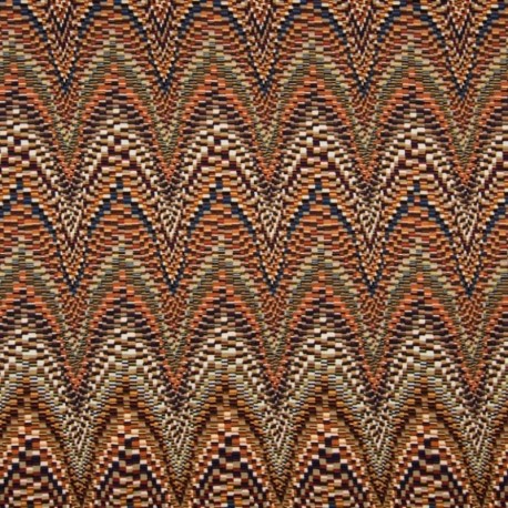 Tissu Jersey Viscose Pixels Citrouille 