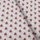 Tissu Cretonne Bio Coccinelles Blanc 
