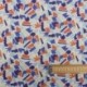 Tissu Cretonne Porcelaine Imprimé Blanc 