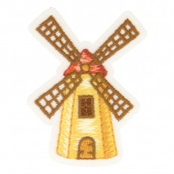 Ecusson thème la ferme - Moulin