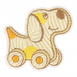 Ecusson jouet en bois - Chien