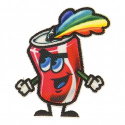 Ecusson fun - Canette soda