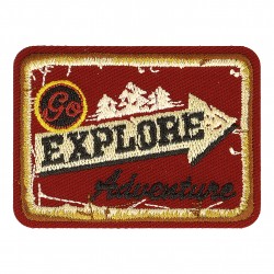Ecusson sport rétro - Go explore