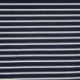 Tissu Viscose Rayure Blanc Fond Navy 
