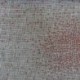 Tissu Toile de Jute Imprimé Celeste Rouge 