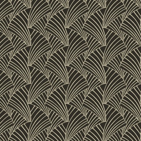 Tissu Franklin Jacquard Noir 