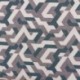 Tissu Jacquard Bleu 