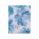Tissu Voile Etamine Imprimé Aquarelle Bleu