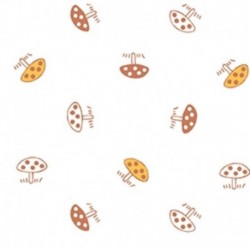 Tissu Imprimé Boleto Terracotta 