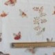 Tissu Etamine Papillon Terracotta 