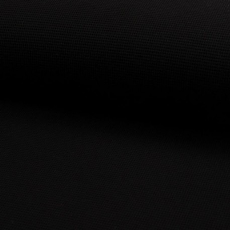 Tissu Jersey Gaufré Noir 