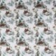 Tissu Popeline Imprimé Digitale Ani Wild Imprimé Blanc