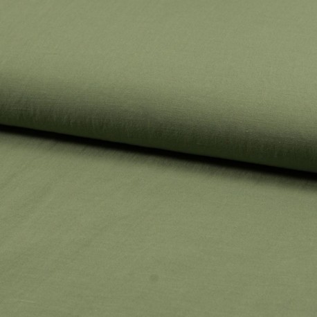 Tissu Toile Unie Coloris Pois Vert