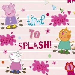 Tissu Licence Peppa Pig Imprimé Rose