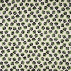 Tissu Coton Nylon Imprimé Feuille Vert 