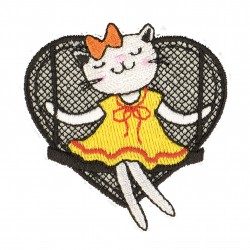 Ecusson animaux cool - Chatte