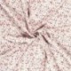 Tissu Viscose Imprimé Petites Fleurs Blanc