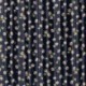 Tissu Voile Imprimé Fleurs Marine 