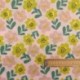Tissu Cretonne Imprimé Fleurs Pop Rose 