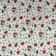 Tissu Imprimé Licence Fk Art Rose Blanc