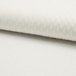 Tissu Voile Gauffre Plumetis Blanc
