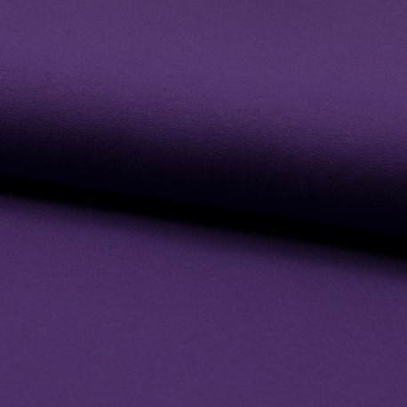 Tissu Jersey Luxe Uni Violet Foncé 