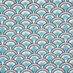 Tissu Cretonne Sanaga Azur