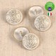 Bouton blason or blanchi