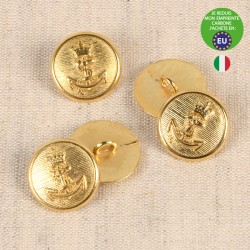 Bouton blason or blanchi