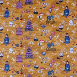 Tissu Imprimé Yumi Peanut 
