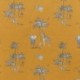 Tissu Bachette Imprimée Masai Mara Jaune