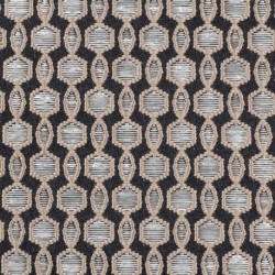 Tissu Jacquard Barano Noir 