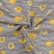Tissu Jersey Imprimé Soleil Navy 
