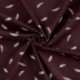 Tissu Jersey Imprimé Plume Mauve