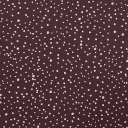 Tissu Jersey Imprimé Pois Mauve 