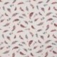 Tissu Jersey Coton Imprimé Feuilles Rose