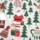 Tissu Cretonne Imprimée Yule Vert
