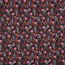 Tissu Cretonne Imprimée Limbo Rose