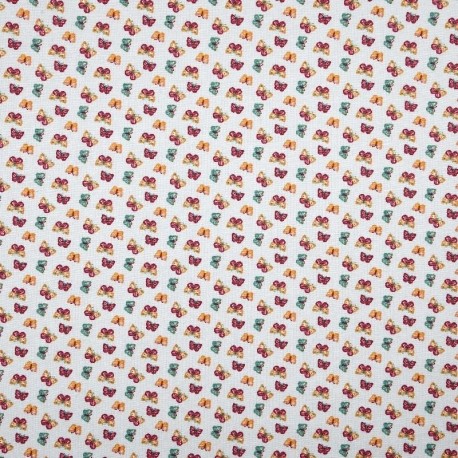 Tissu Cretonne Imprimée Colias Multico