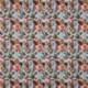 Tissu Cretonne Imprimée Campanule Bleu 
