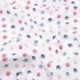 Tissu Cretonne Imprimée Patoune Marine 