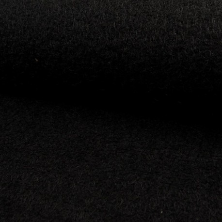 Tissu Mouton Fils Noir 