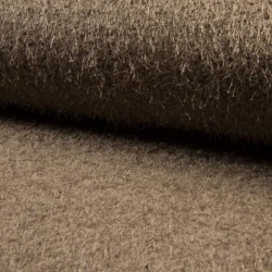 Tissu Mouton Fils Marron 